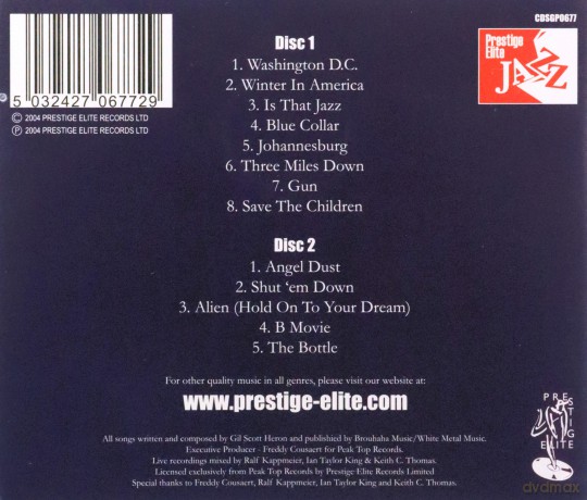 Gil Scott-Heron: Tour De Force - Live [2CD]
