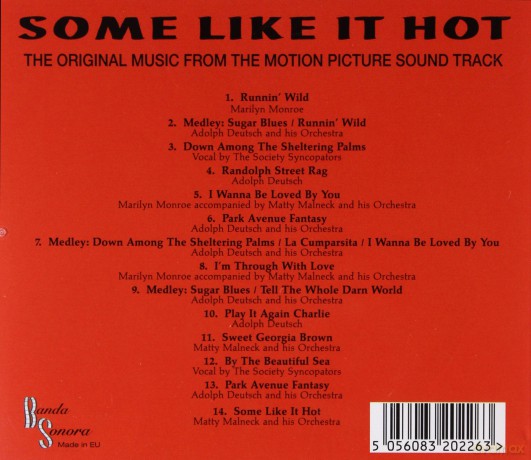Some Like It Hot soundtrack (Pół żartem, pół serio) (Marilyn Monroe) [CD]