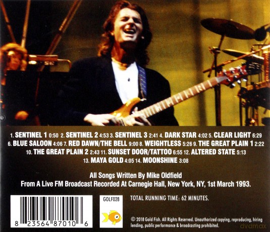Mike Oldfield: Carnegie Hall 1993 [CD]