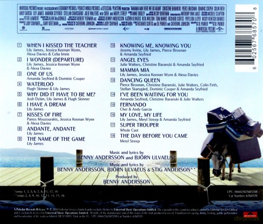 Mamma Mia - Here We Go Again soundtrack [CD]
