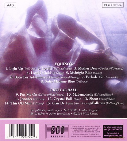Styx: Equinox Crystal Ball [CD]