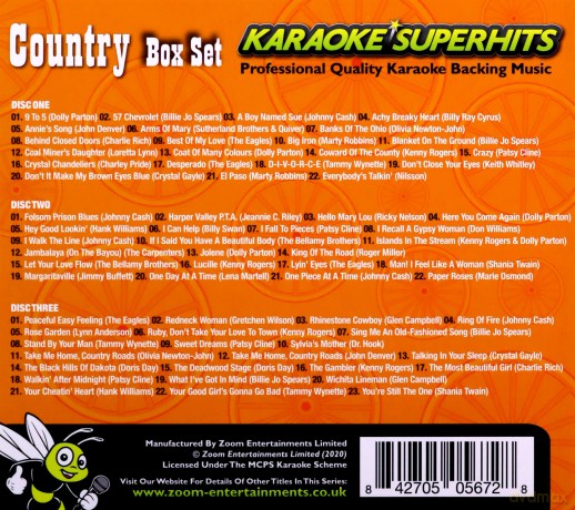 Zoom Karaoke: Country Superhits - Karaoke Pack [3CD]