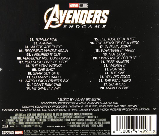 Avengers: Endgame soundtrack (Avengers: Koniec gry) [CD]