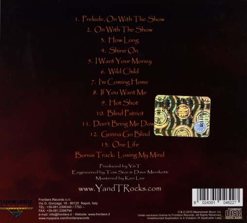 Y&T: Facemelter (Digipack) [CD]