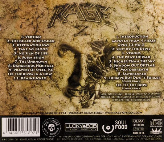 Rage: 10 Years In Rage [2CD]