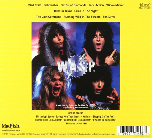W.A.S.P.: The Last Command (digipack) [CD]