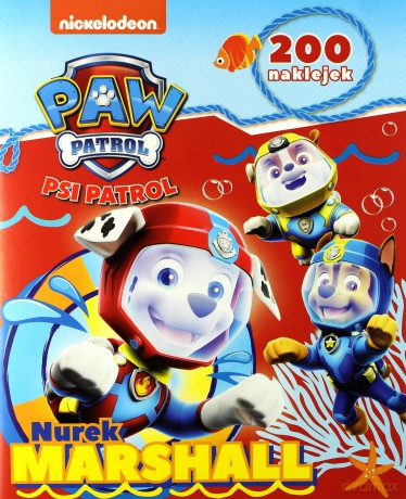 Psi Patrol. Nurek Marshall 200 naklejek [KSIĄŻKA]