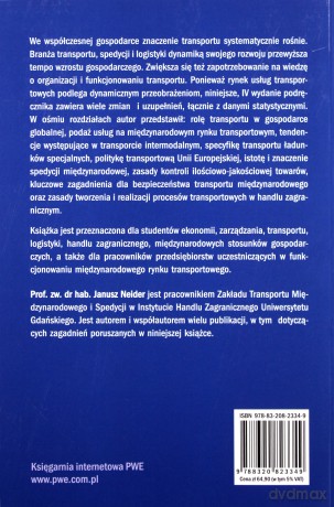 Transport międzynarodowy - Janusz Neider [KSIĄŻKA]