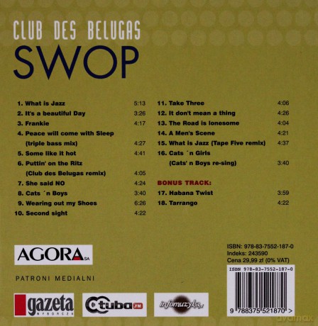 Club Des Belugas: Swop (digibook) [CD]