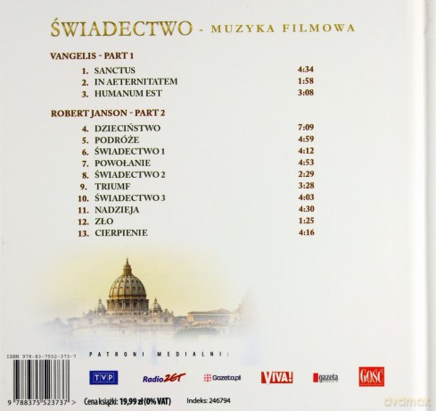 Świadectwo soundtrack (digibook) [CD]
