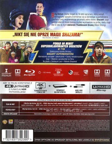 Shazam! [Blu-Ray 4K]+[Blu-Ray]