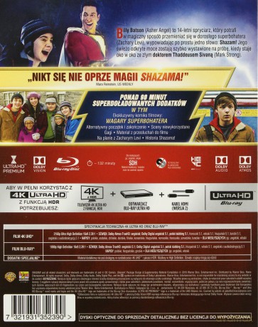 Shazam! [Blu-Ray 4K]+[Blu-Ray]