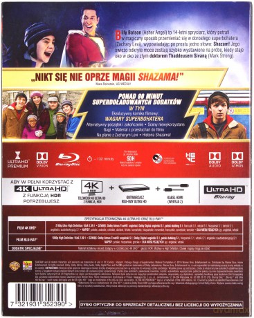 Shazam! [Blu-Ray 4K]+[Blu-Ray]