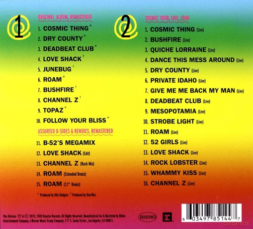 The B-52's: Cosmic Thing: 30th Anniversary [2CD]
