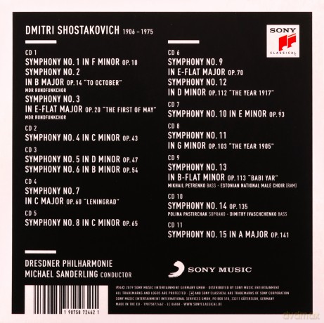 Michael Sanderling: Shostakovich: The Fifteen Symphonies [BOX] [11CD]
