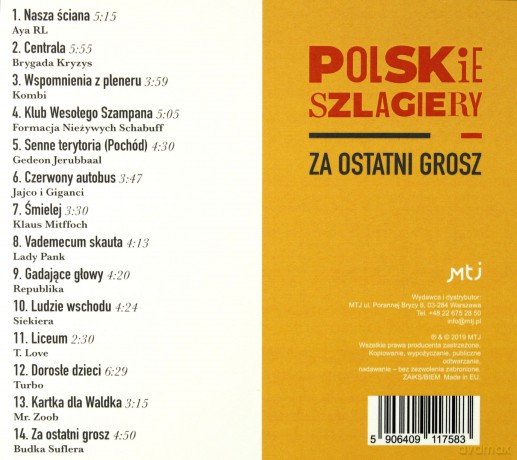 Polskie szlagiery: Za ostatni grosz [CD]