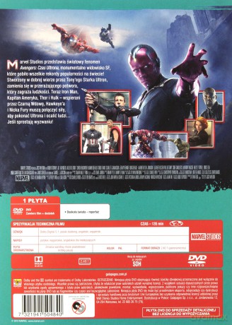 Avengers: Czas Ultrona [DVD]