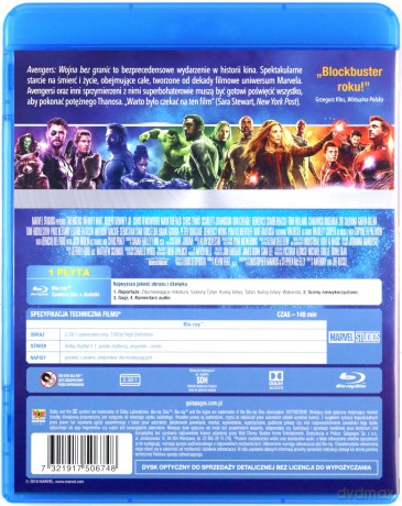 Avengers: Wojna Bez Granic [Blu-Ray]