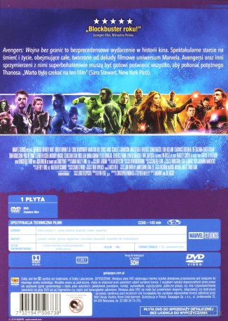 Avengers: Wojna Bez Granic [DVD]