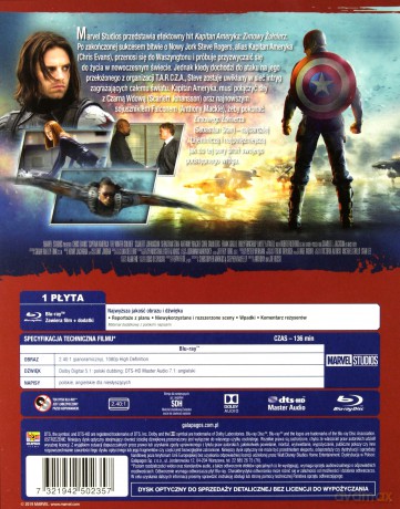 Kapitan Ameryka: Zimowy Żołnierz [Blu-Ray]