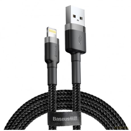Kabel nylonowy Baseus Cafule Lightning 2.4A, 100 cm