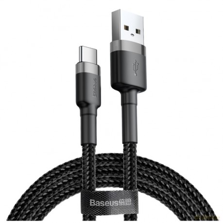 Kabel nylonowy Baseus Cafule USB-C 3A, 100 cm