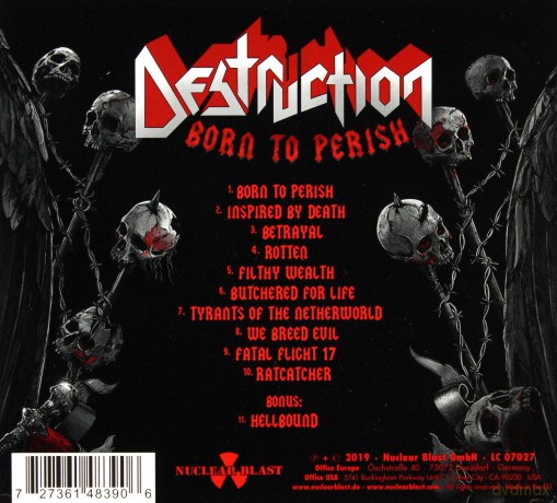 Destruction: Born To Perish (digipack) [CD]