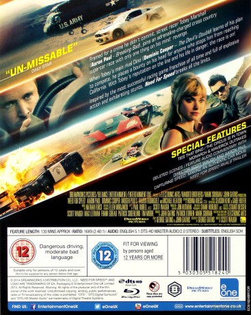 Need for Speed [Blu-Ray 3D]+[Blu-Ray]