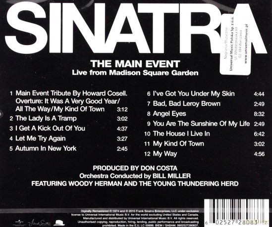 Frank Sinatra: The Main Event - Live [CD]