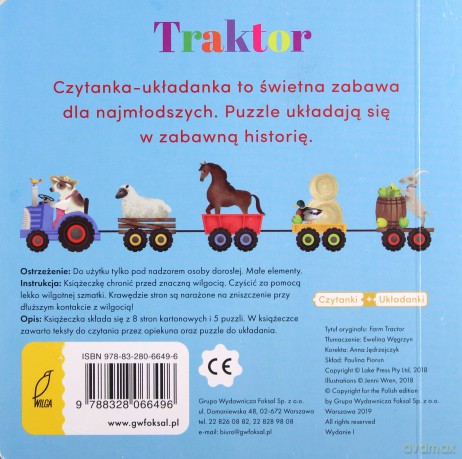Czytanki-układanki. Traktor [KSIĄŻKA]