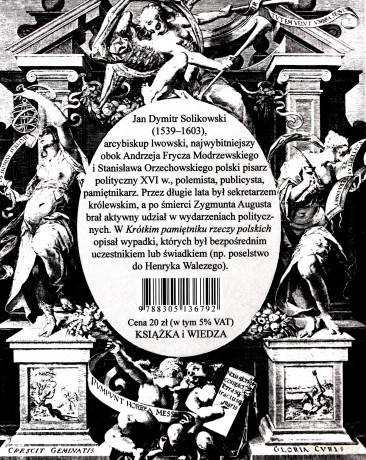 Krótki pamiętnik rzeczy polskich - Jan Dymitr Solikowski [KSIĄŻKA]