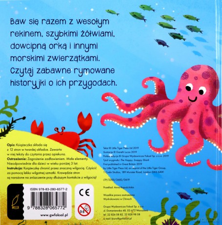 Książka rozkładanka. Wesoły rekin i przyjaciele - Gareth Lucas [KSIĄŻKA]