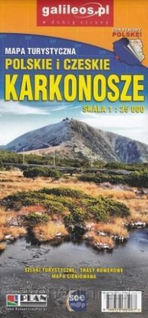 Mapa turystyczna - Polskie i Czeskie Karkonosze 1:25 000