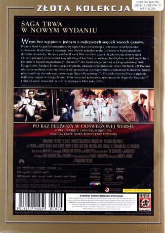 Ojciec chrzestny 2 - odnowiona edycja (polski lektor) (złota kolekcja) [DVD]
