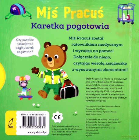 Miś Pracuś. Karetka pogotowia - Benji Davies [KSIĄŻKA]