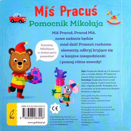 Miś Pracuś. Pomocnik Mikołaja - Benji Davies [KSIĄŻKA]