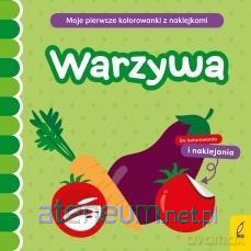 Moje pierwsze kolorowanki z naklejkami. Warzywa - Natalia Berlik [KSIĄŻKA]