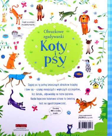 Obrazkowe zgadywanki. Koty i psy - Gareth Lucas, Kirsteen Robson [KSIĄŻKA]