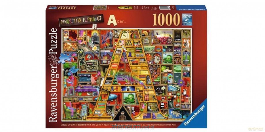 RAVENSBURGER 1000 el. Colin Thompson - Wspaniały alfabet A [PUZZLE]