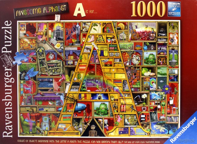 RAVENSBURGER 1000 el. Colin Thompson - Wspaniały alfabet A [PUZZLE]
