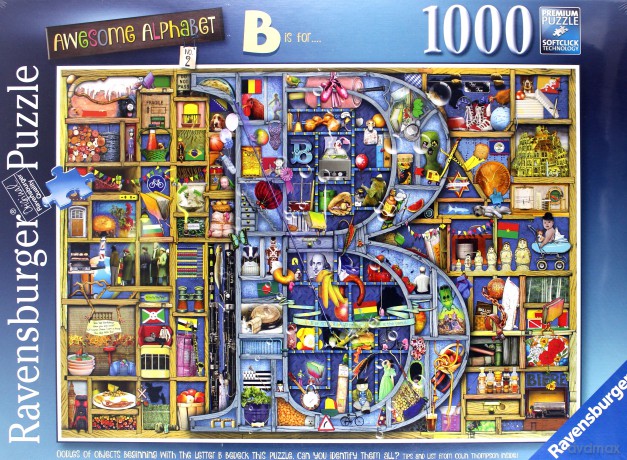 RAVENSBURGER 1000 el. Colin Thompson - Wspaniały alfabet B [PUZZLE]