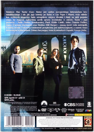 CSI: Kryminalne zagadki Nowego Jorku Sezon 1 [6DVD]