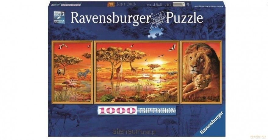 RAVENSBURGER 1000 el. Piękno Afryki tryptyk [PUZZLE]
