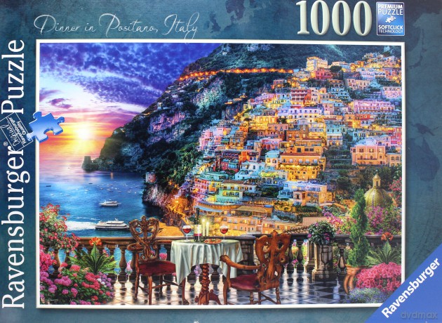 RAVENSBURGER 1000 el. Positano Włochy [PUZZLE]