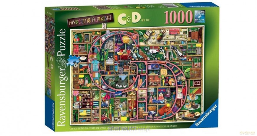 RAVENSBURGER 1000 el. Wspaniały alfabet C-D [PUZZLE]