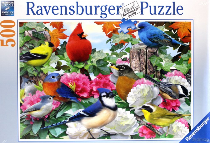 RAVENSBURGER 500 el. Ogrodowe ptaki [PUZZLE]