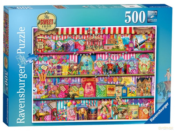 RAVENSBURGER 500 el. Sklep ze słodyczami [PUZZLE]