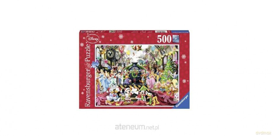 RAVENSBURGER 500 el. Świąteczny pociąg Disneya [PUZZLE]