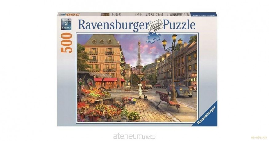 RAVENSBURGER 500 el. Wieczorny spacer po Paryżu [PUZZLE]