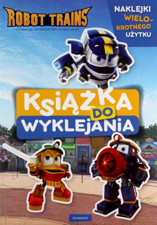 Robot Trains. Książka do wyklejania [KSIĄŻKA]